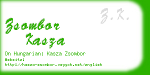 zsombor kasza business card